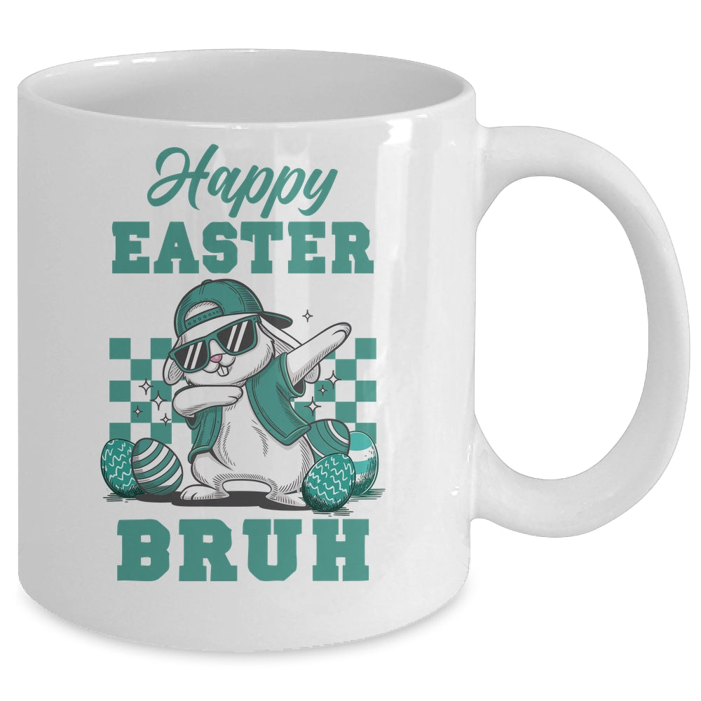 Happy Easter Bruh Bunny Dabbing Easter Kids Boys Girls Mug | siriusteestore
