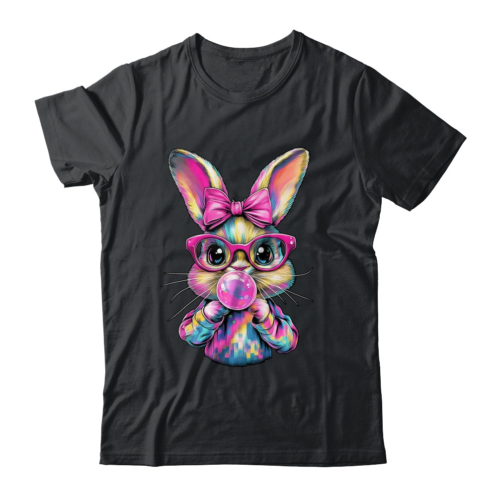 Happy Easter Bunny Coquette Bow Brushstroke Easter Girl Kids Shirt & Sweatshirt | siriusteestore