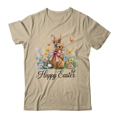 Happy Easter Bunny Coquette Spring Retro Girly Kids Floral Shirt & Hoodie | siriusteestore