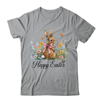 Happy Easter Bunny Coquette Spring Retro Girly Kids Floral Shirt & Hoodie | siriusteestore