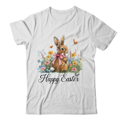Happy Easter Bunny Coquette Spring Retro Girly Kids Floral Shirt & Hoodie | siriusteestore