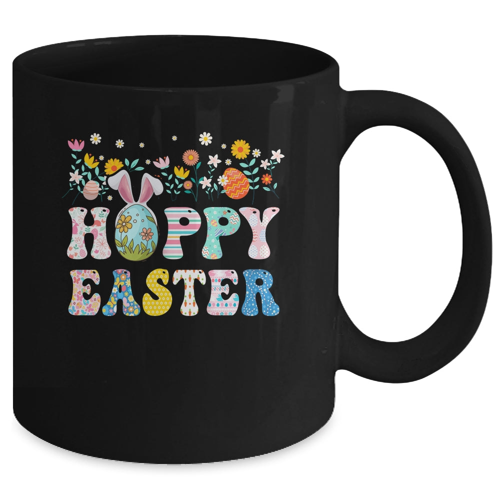 Happy Easter Bunny Rabbit Eggs Funny Easter Day Women Girls Mug | siriusteestore