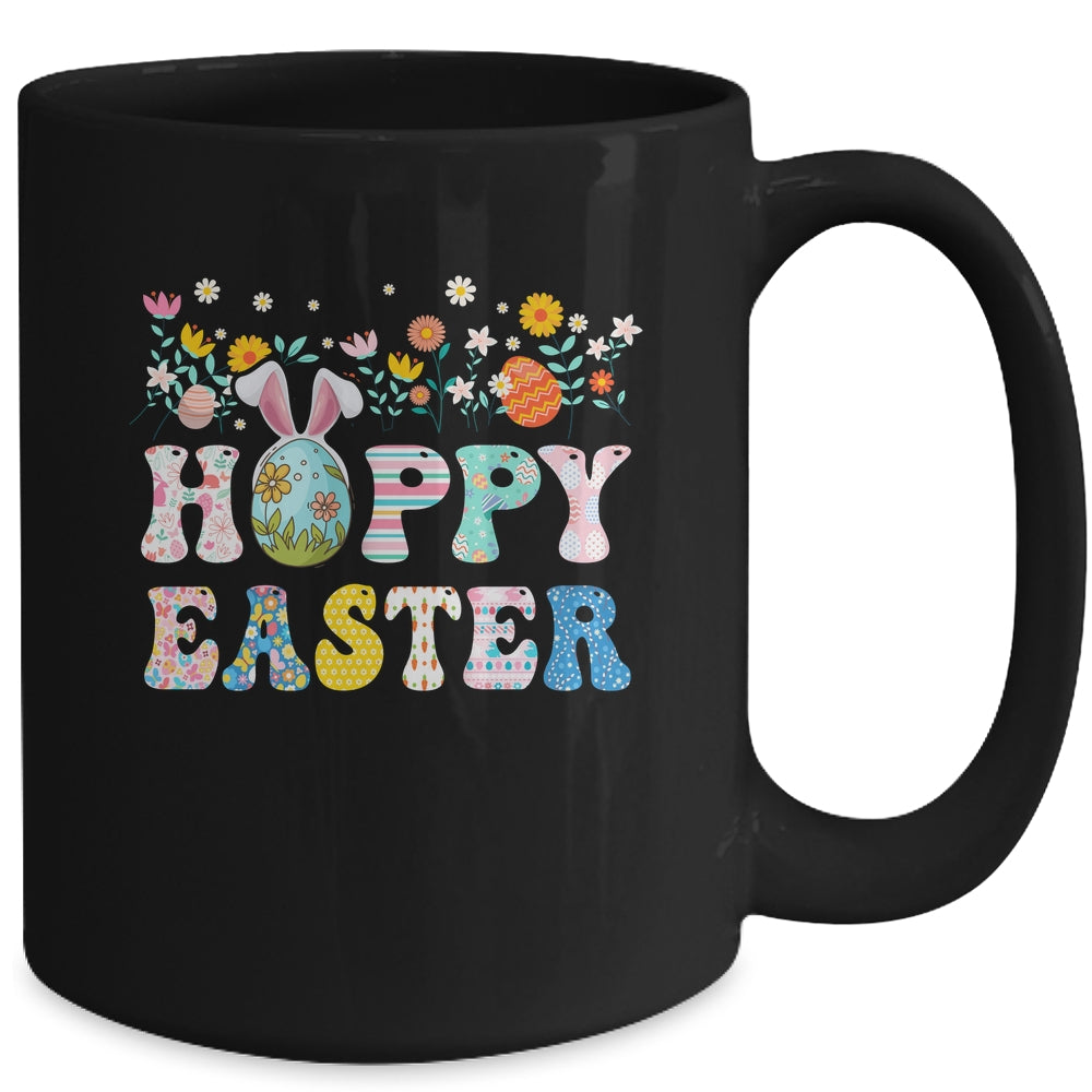 Happy Easter Bunny Rabbit Eggs Funny Easter Day Women Girls Mug | siriusteestore