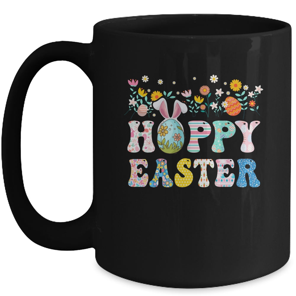 Happy Easter Bunny Rabbit Eggs Funny Easter Day Women Girls Mug | siriusteestore