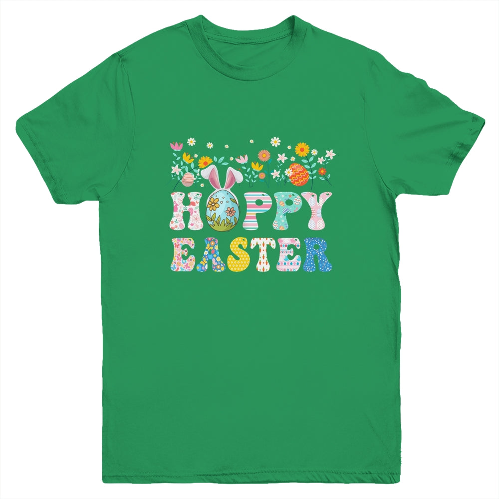 Happy Easter Bunny Rabbit Eggs Funny Easter Day Women Girls Youth Shirt | siriusteestore