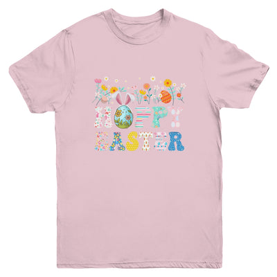 Happy Easter Bunny Rabbit Eggs Funny Easter Day Women Girls Youth Shirt | siriusteestore
