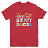 Happy Easter Bunny Rabbit Eggs Funny Easter Day Women Girls Youth Shirt | siriusteestore