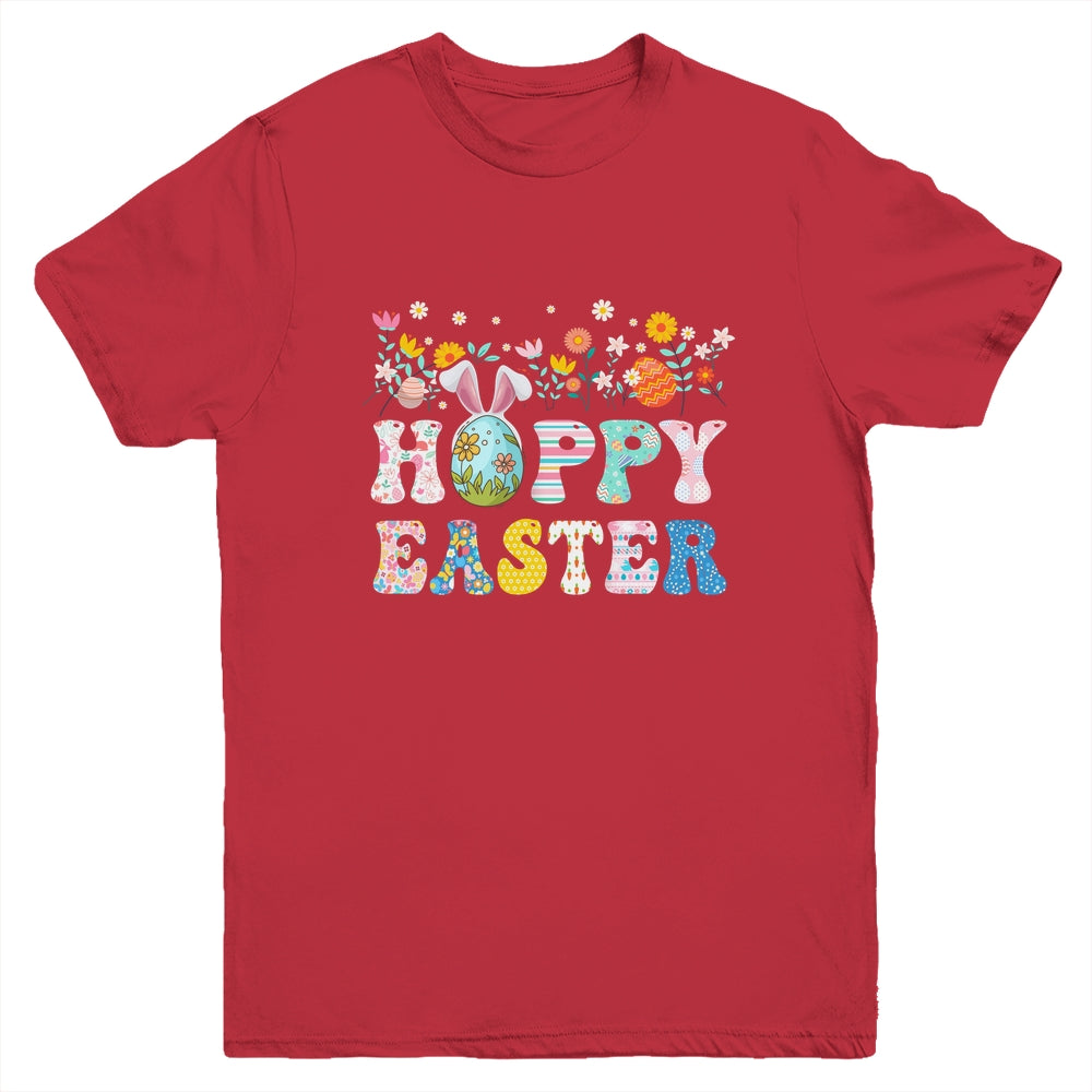 Happy Easter Bunny Rabbit Eggs Funny Easter Day Women Girls Youth Shirt | siriusteestore