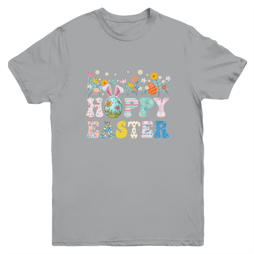 Happy Easter Bunny Rabbit Eggs Funny Easter Day Women Girls Youth Shirt | siriusteestore