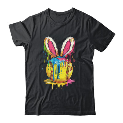 Happy Easter Bunny Softball Ice Cream Drip Women Girls Shirt & Hoodie | siriusteestore
