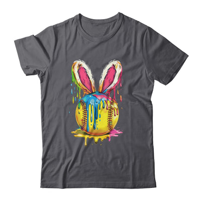 Happy Easter Bunny Softball Ice Cream Drip Women Girls Shirt & Hoodie | siriusteestore