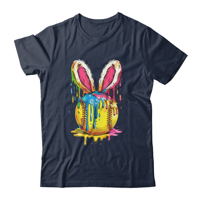 Happy Easter Bunny Softball Ice Cream Drip Women Girls Shirt & Hoodie | siriusteestore