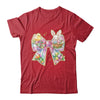 Happy Easter Coquette Bow Retro Bunny Bow Easter Floral Shirt & Sweatshirt | siriusteestore