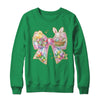 Happy Easter Coquette Bow Retro Bunny Bow Easter Floral Shirt & Sweatshirt | siriusteestore