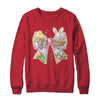 Happy Easter Coquette Bow Retro Bunny Bow Easter Floral Shirt & Sweatshirt | siriusteestore