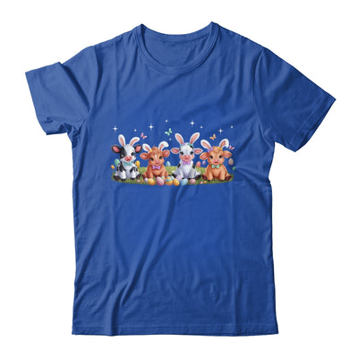 Happy Easter Day Coquetter Highland Cow Easter Bunny Girls Shirt & Tank Top | siriusteestore