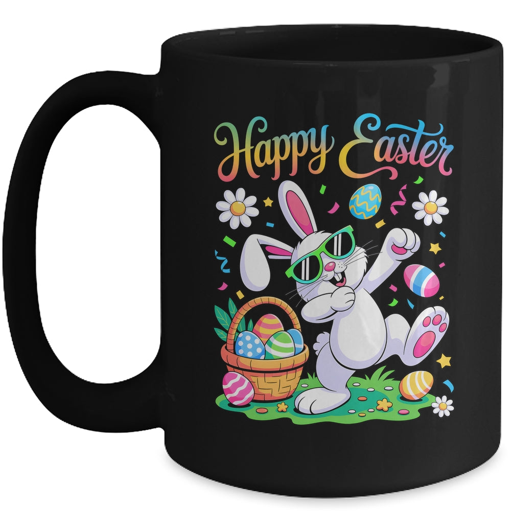 Happy Easter Day For Boys Girls Kids Dabbing Bunny Mug | siriusteestore