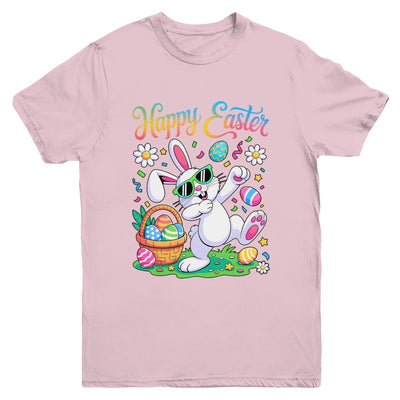 Happy Easter Day For Boys Girls Kids Dabbing Bunny Youth Shirt | siriusteestore