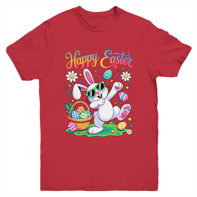 Happy Easter Day For Boys Girls Kids Dabbing Bunny Youth Shirt | siriusteestore