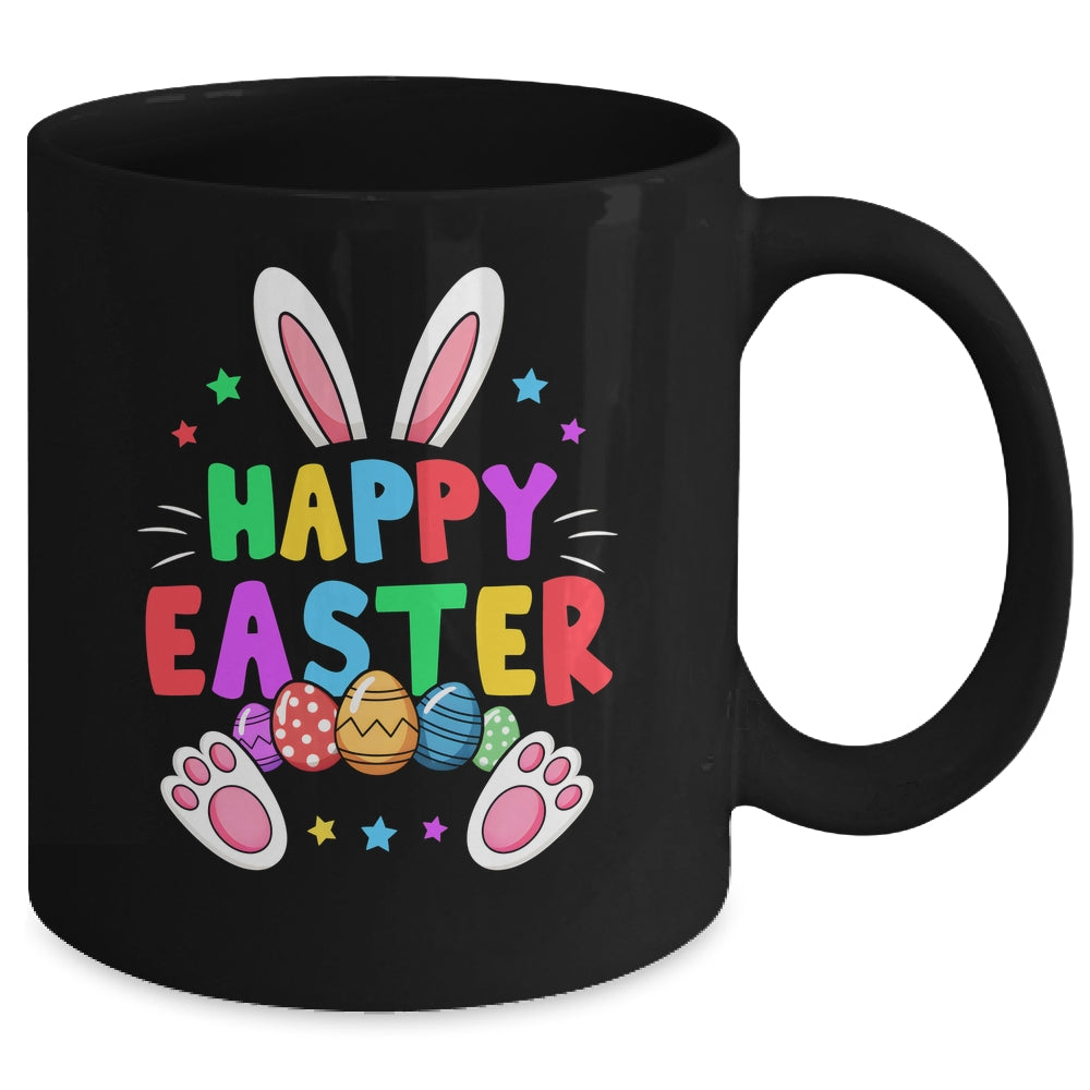 Happy Easter Day Girls Boys Easter Cute Bunny Eggs Mug | siriusteestore