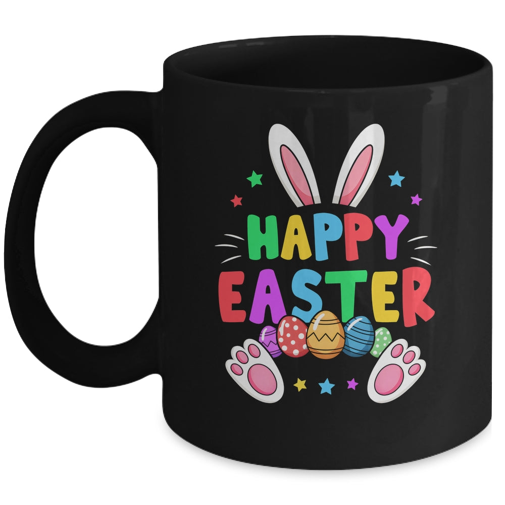 Happy Easter Day Girls Boys Easter Cute Bunny Eggs Mug | siriusteestore