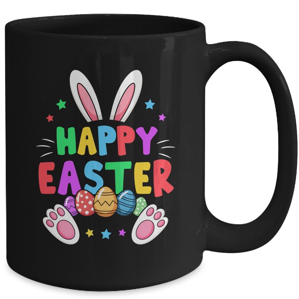 Happy Easter Day Girls Boys Easter Cute Bunny Eggs Mug | siriusteestore