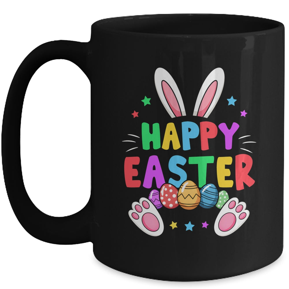Happy Easter Day Girls Boys Easter Cute Bunny Eggs Mug | siriusteestore