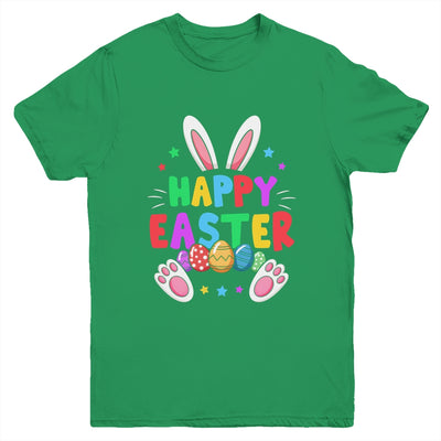Happy Easter Day Girls Boys Easter Cute Bunny Eggs Youth Shirt | siriusteestore