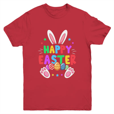 Happy Easter Day Girls Boys Easter Cute Bunny Eggs Youth Shirt | siriusteestore
