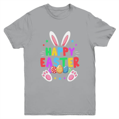 Happy Easter Day Girls Boys Easter Cute Bunny Eggs Youth Shirt | siriusteestore