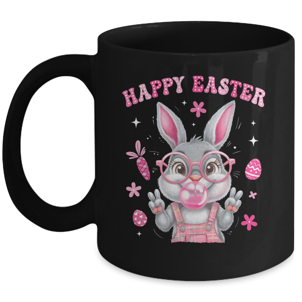 Happy Easter Rabbit Face Bunny Funny Easter Day Women Girls Mug | siriusteestore