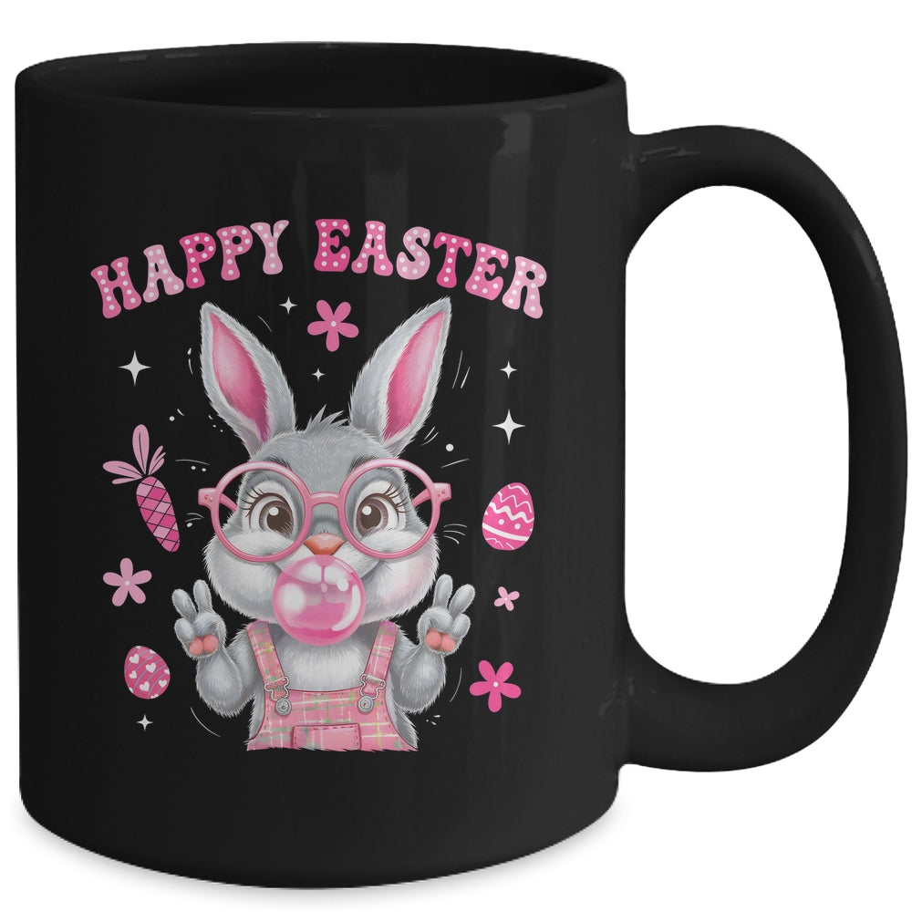 Happy Easter Rabbit Face Bunny Funny Easter Day Women Girls Mug | siriusteestore