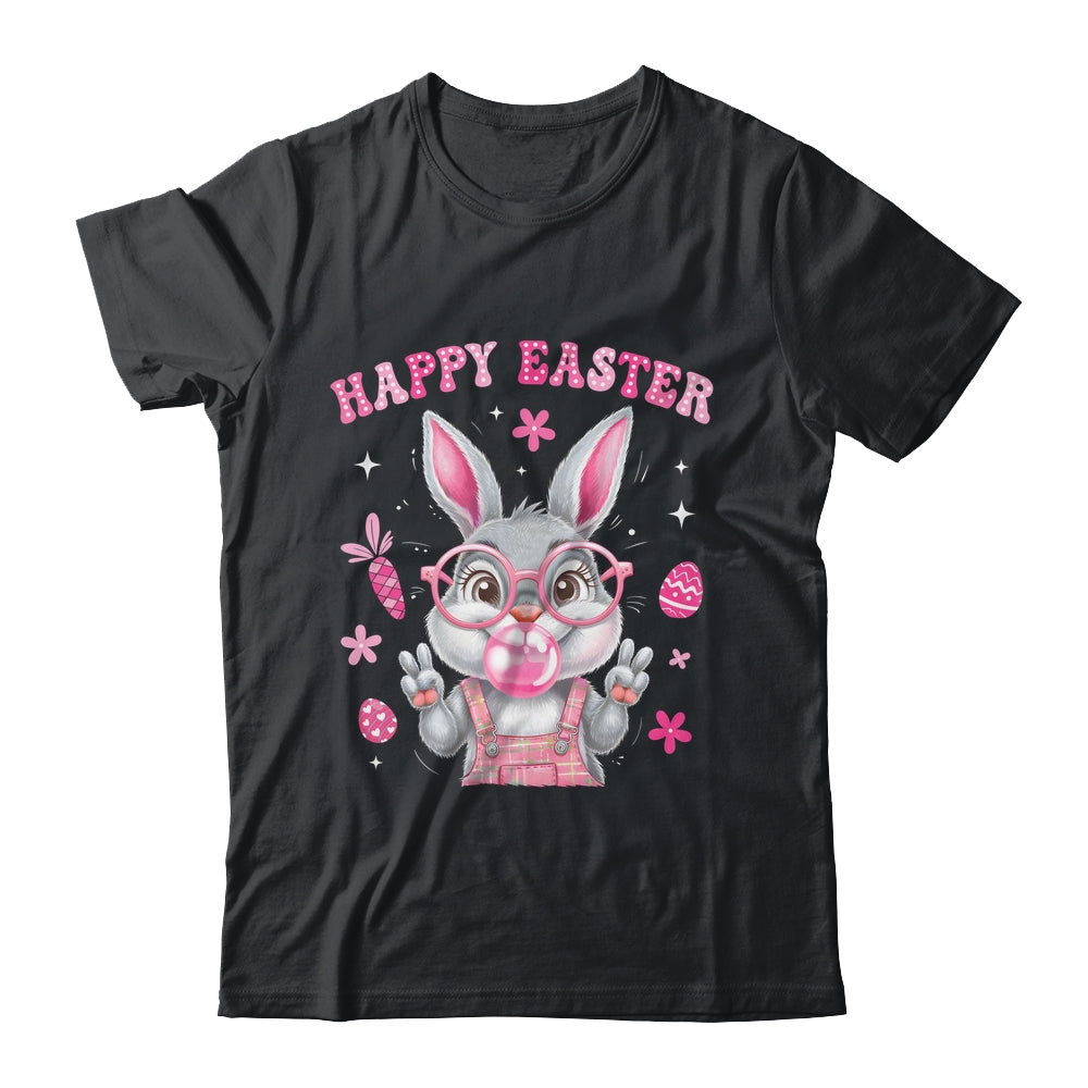 Happy Easter Rabbit Face Bunny Funny Easter Day Women Girls Shirt & Tank Top | siriusteestore