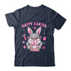 Happy Easter Rabbit Face Bunny Funny Easter Day Women Girls Shirt & Tank Top | siriusteestore