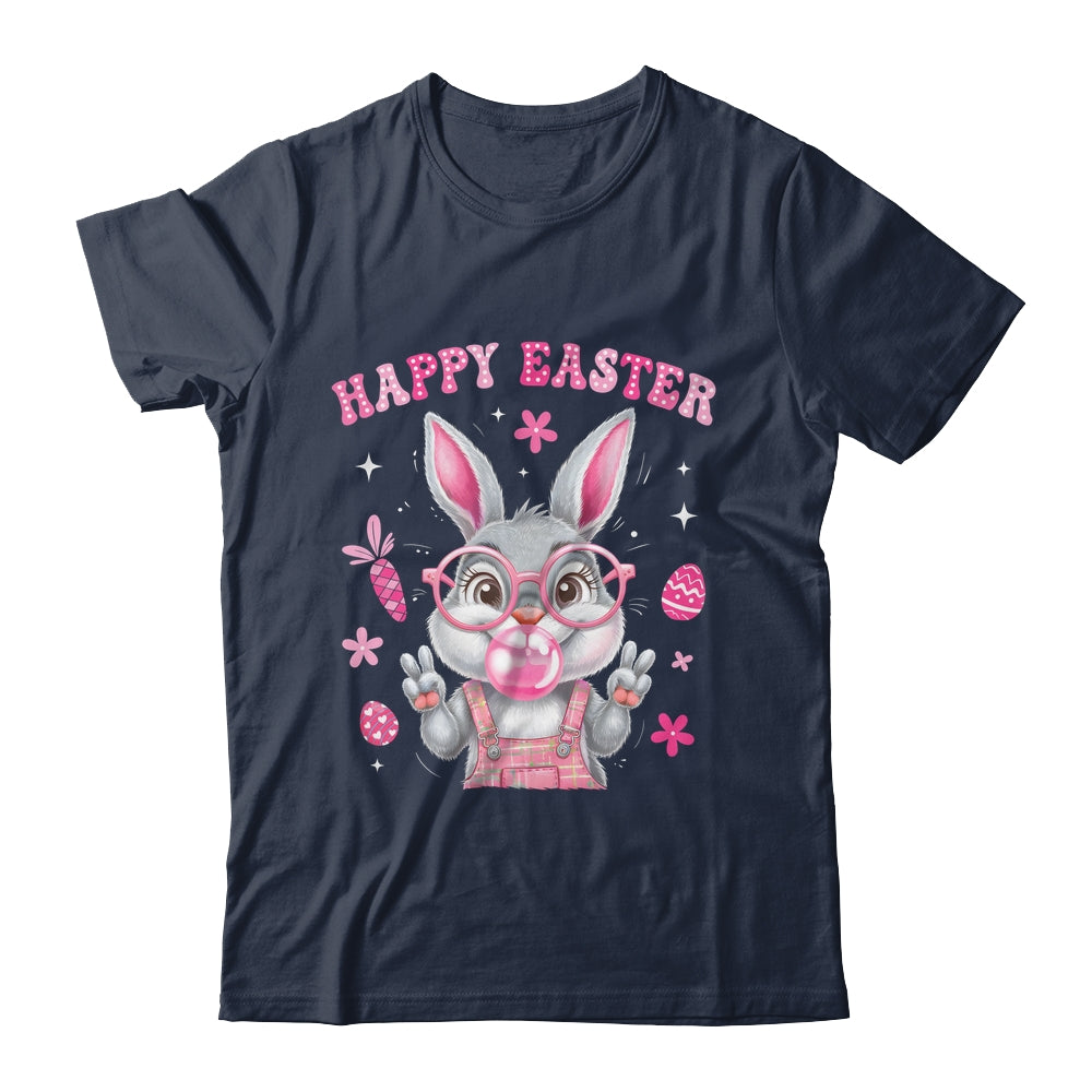Happy Easter Rabbit Face Bunny Funny Easter Day Women Girls Shirt & Tank Top | siriusteestore