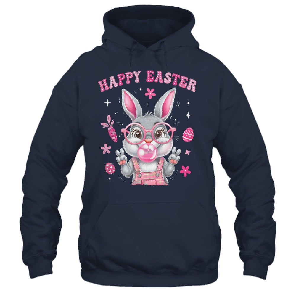 Happy Easter Rabbit Face Bunny Funny Easter Day Women Girls Shirt & Tank Top | siriusteestore
