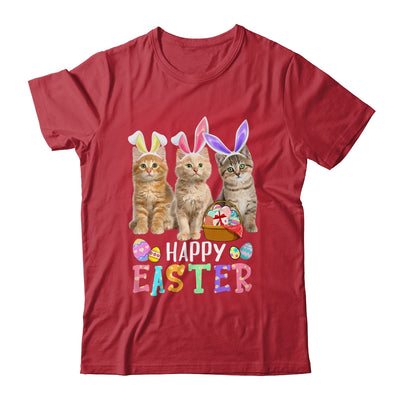 Happy Easter Three Cat Wearing Bunny Ear Kitty Kitten Lover Shirt & Hoodie | siriusteestore