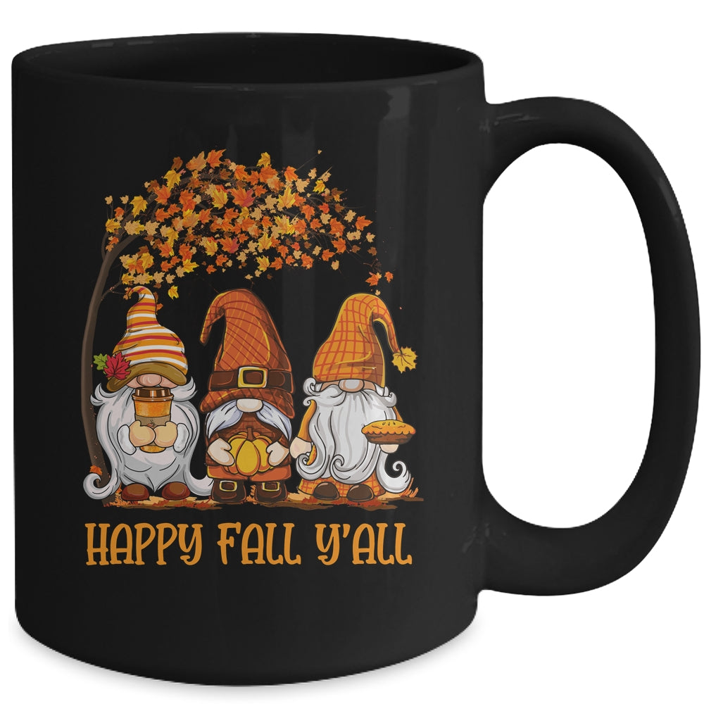 Happy Fall Y'all Gnomes Pumpkin Spice Season Gnome Autumn Mug | siriusteestore