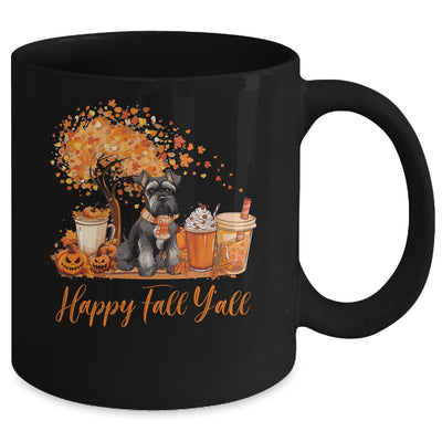 Happy Fall Y'all Schnauzer Autumn Pumpkin Spice Latte Mug | siriusteestore