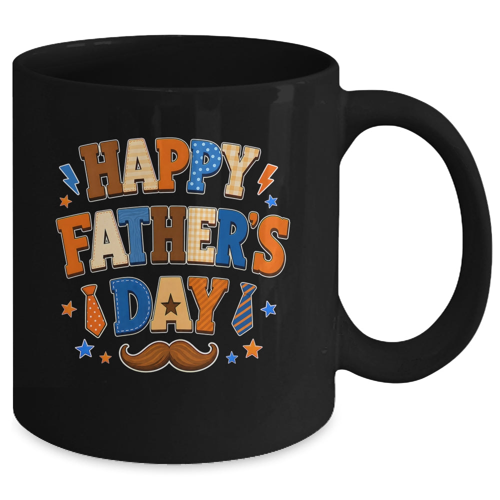 Happy Father Day Colorful Costume Dad Lover Family Kids Mug | siriusteestore