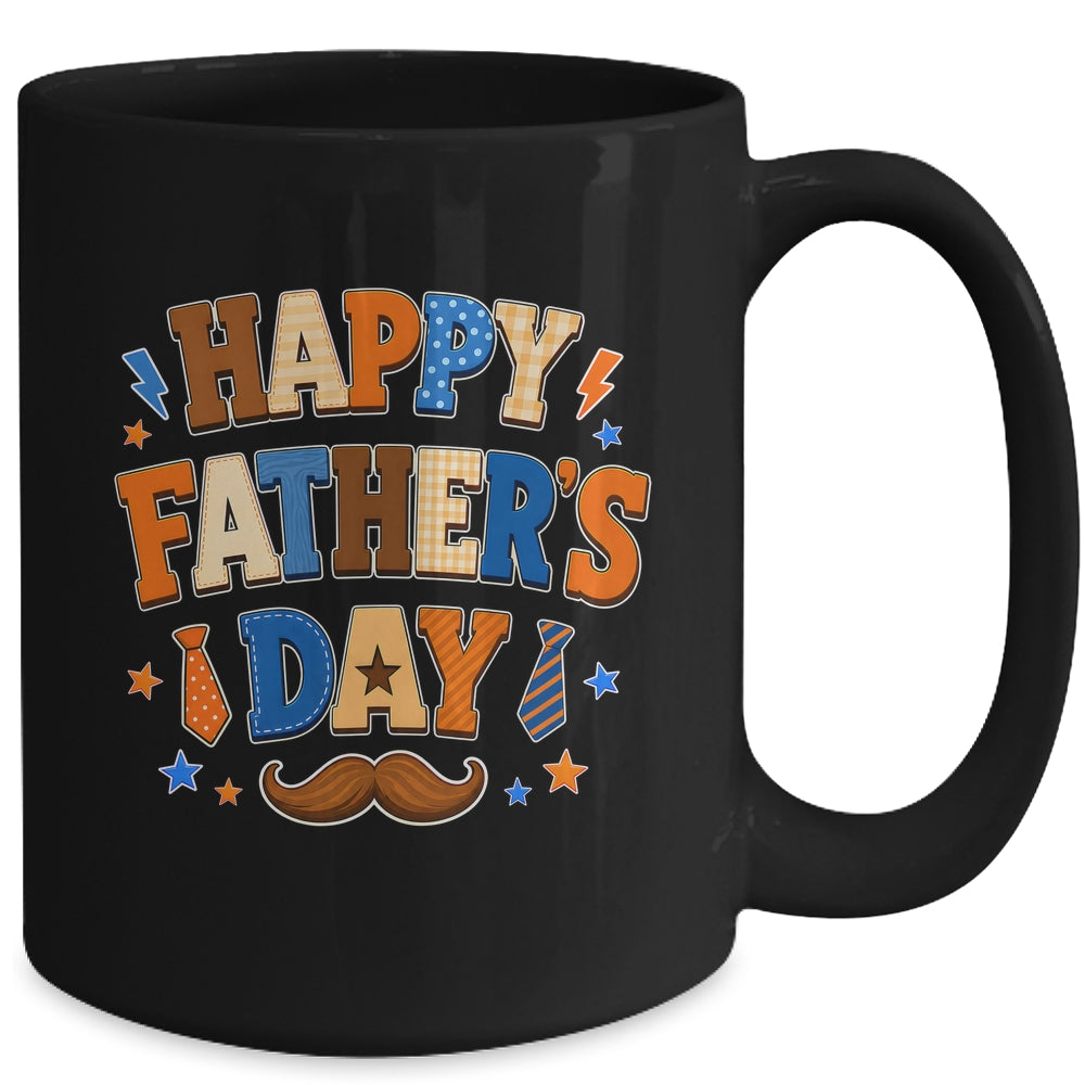 Happy Father Day Colorful Costume Dad Lover Family Kids Mug | siriusteestore