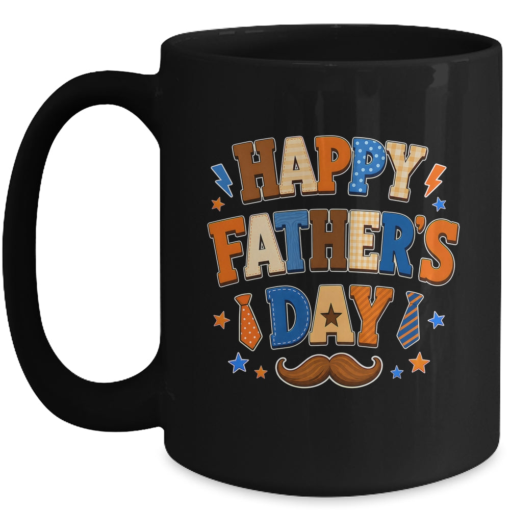 Happy Father Day Colorful Costume Dad Lover Family Kids Mug | siriusteestore