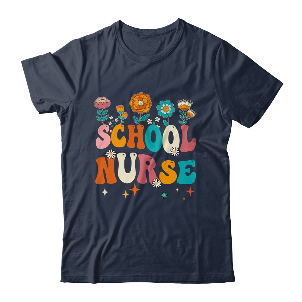 Happy First Day Of School Nurse Groovy Retro Back To School Shirt & Hoodie | siriusteestore