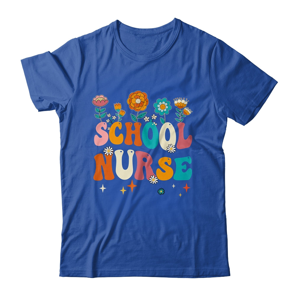 Happy First Day Of School Nurse Groovy Retro Back To School Shirt & Hoodie | siriusteestore