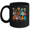 Happy First Day Of School Nurse Groovy Retro Back To School Mug | siriusteestore