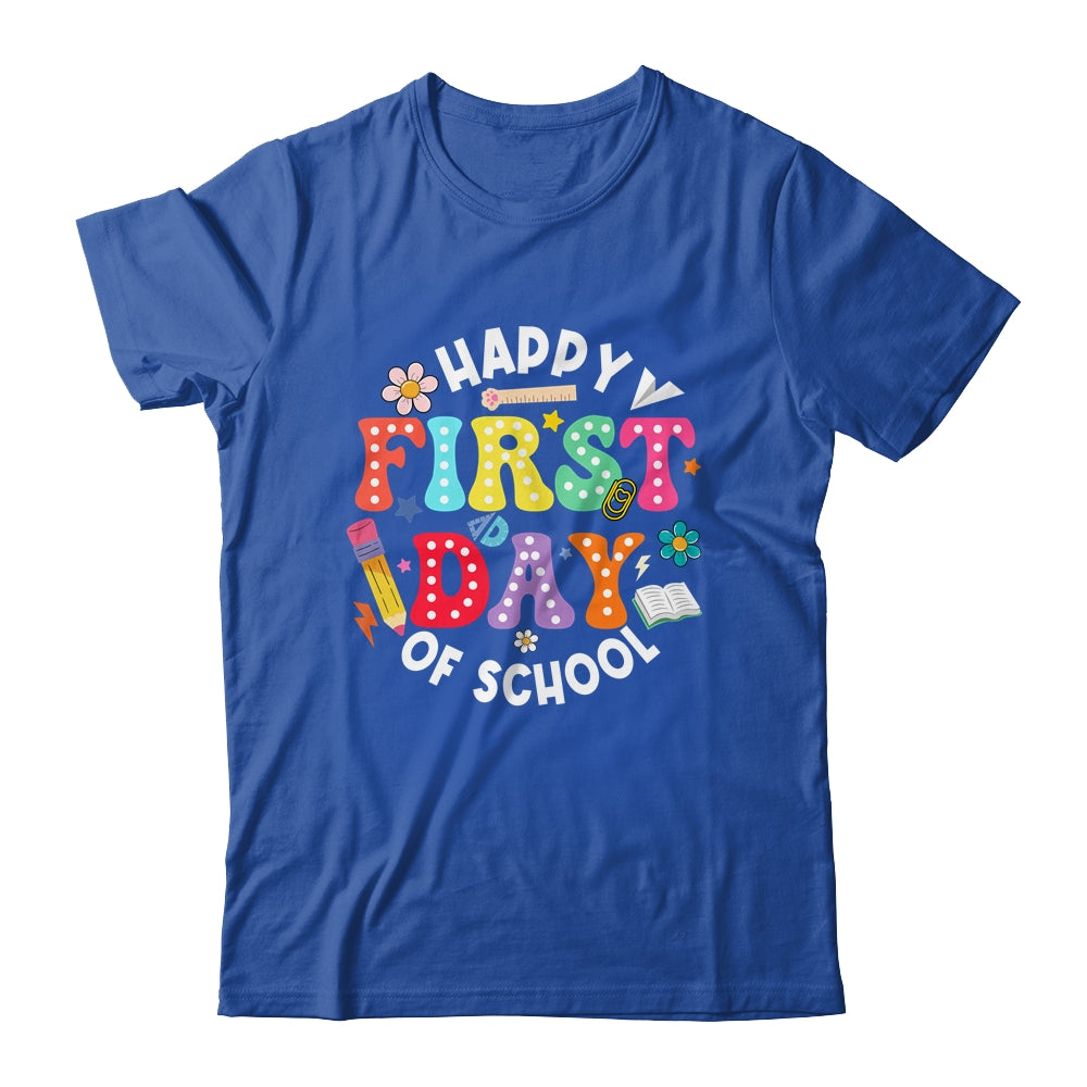 Happy First Day Of School Teacher Back To School Student Kid Shirt & Hoodie | siriusteestore