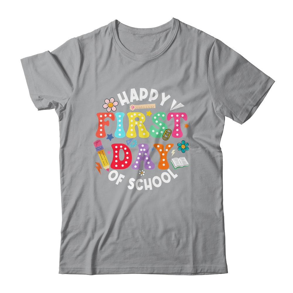 Happy First Day Of School Teacher Back To School Student Kid Shirt & Hoodie | siriusteestore