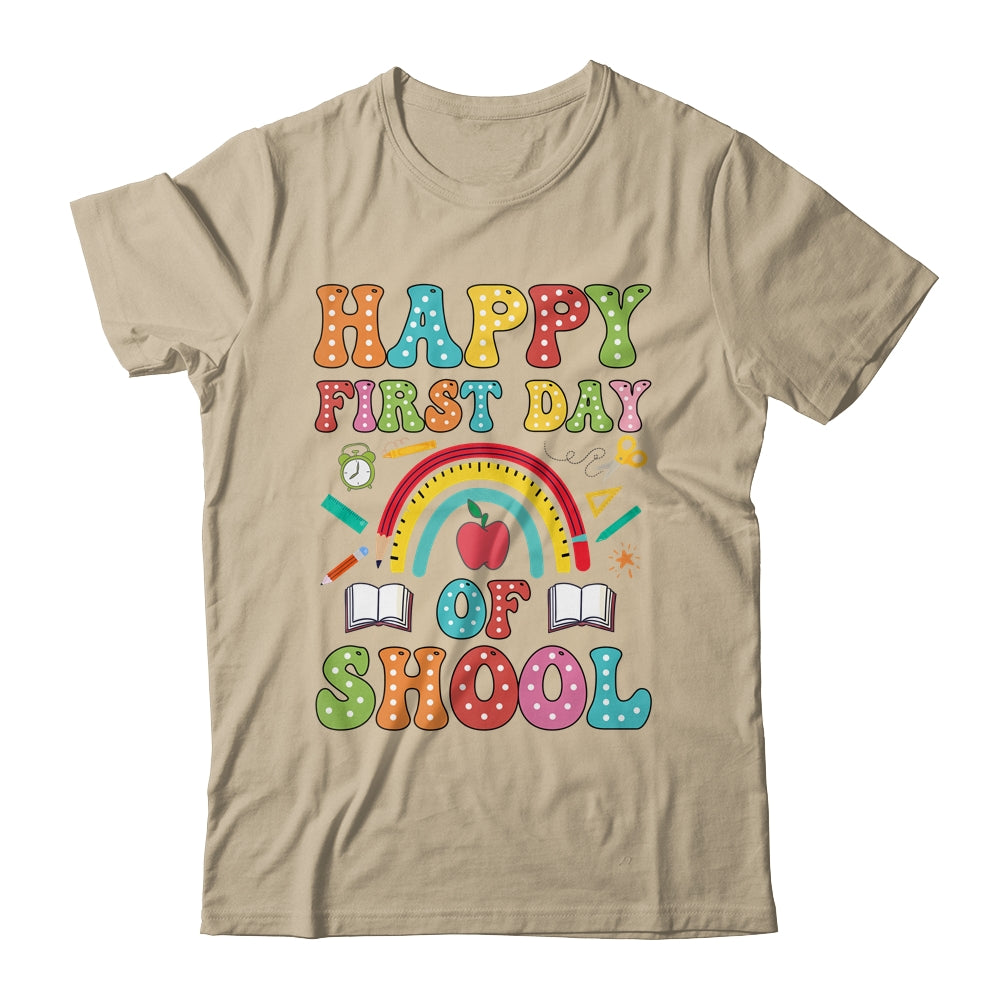 Happy First Day Of School Teacher Kids Back To School 2024 Shirt & Hoodie | siriusteestore