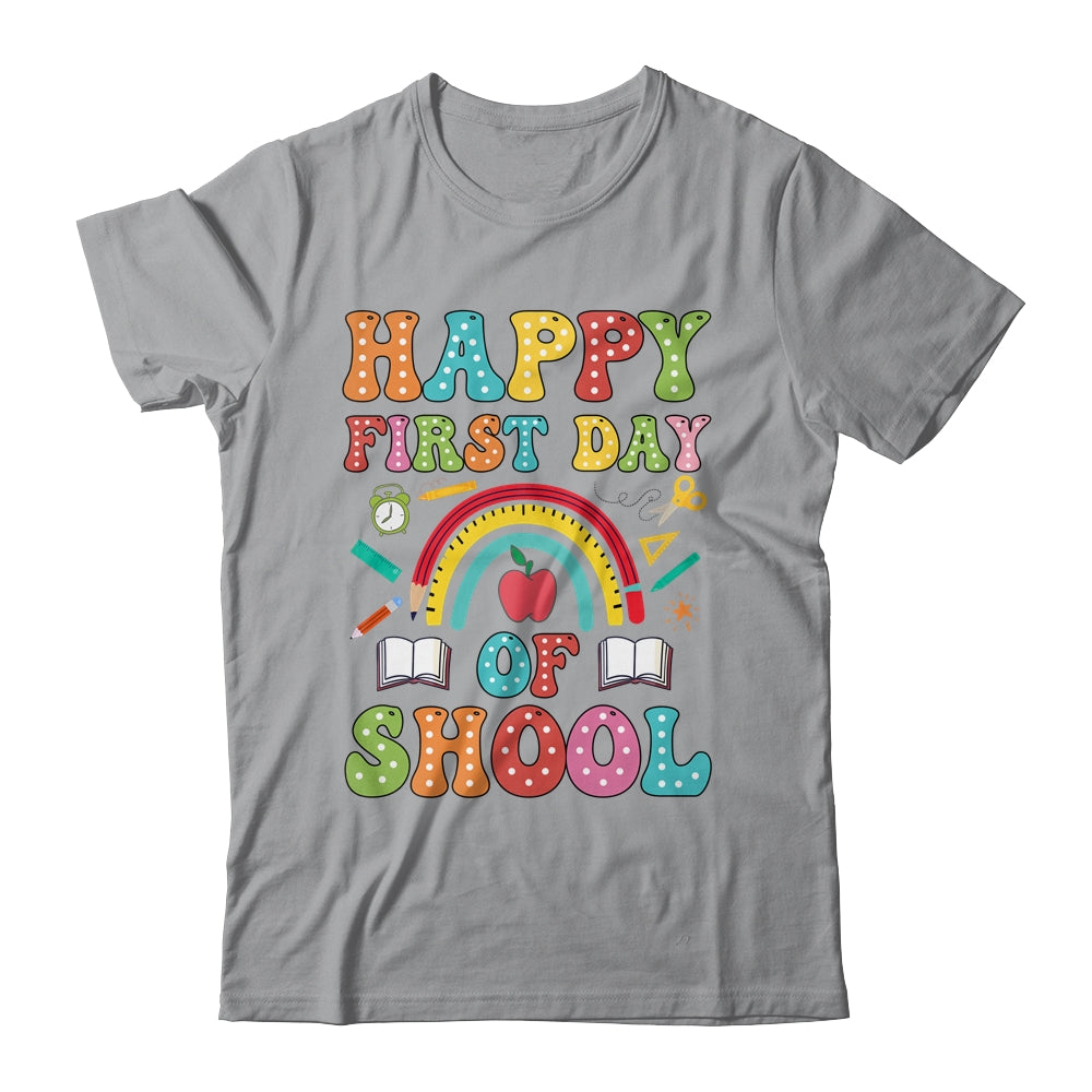 Happy First Day Of School Teacher Kids Back To School 2024 Shirt & Hoodie | siriusteestore