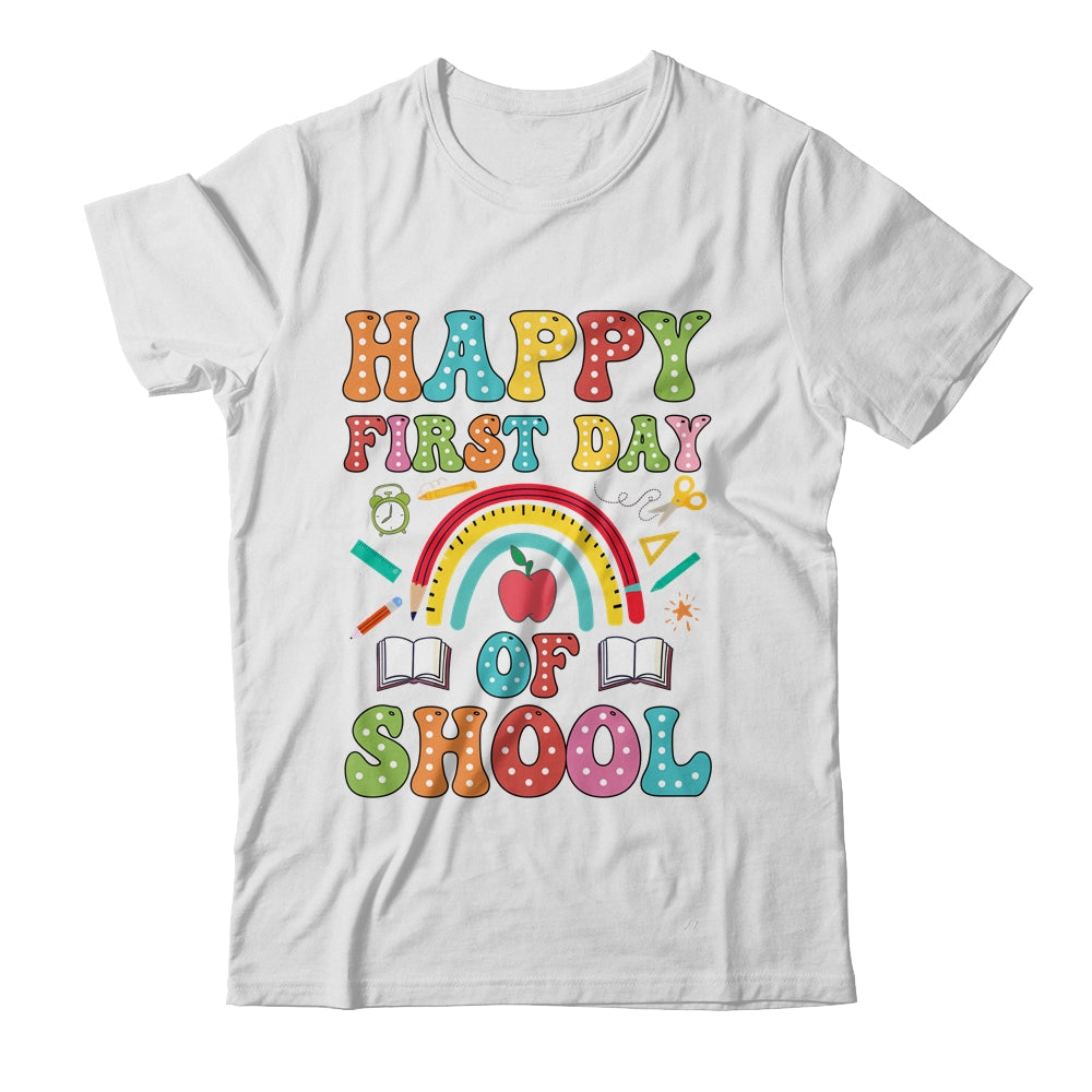 Happy First Day Of School Teacher Kids Back To School 2024 Shirt & Hoodie | siriusteestore
